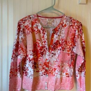 Sundance catalog women’s button-down cotton cardigan. Size medium